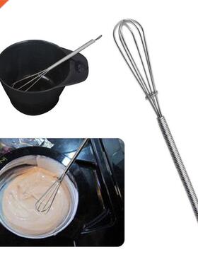 1pcs Stainless Steel Salon Hair Color Dye Mixer Blender Barb