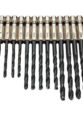 15 pcs High Speed Steel Titanium Coated Drill Bits Set 3 4 5