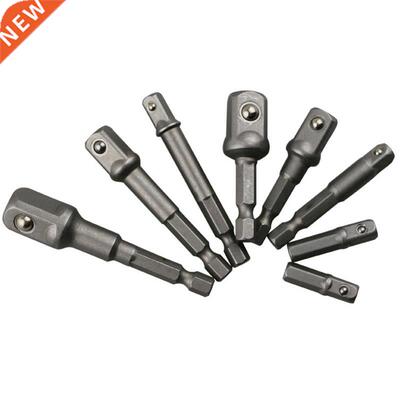 8 Pcs Hex Shank Drive Power Drill Socket Extension Bit Adapt