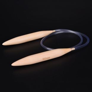 1pcs 20mm Plastic Tube Circular Wood Bamboo Knitting Needles