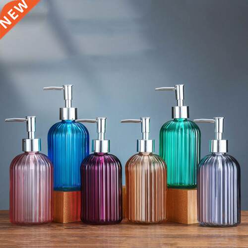 Refillable Soap Dispenser with Rust Proof Plastic Pump Glass