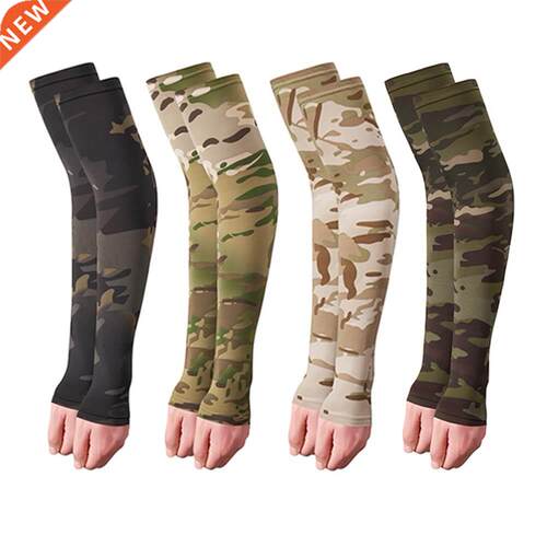 2pcs Tactical Camouflage Sports Arm Sleeve Basketball Cyclin