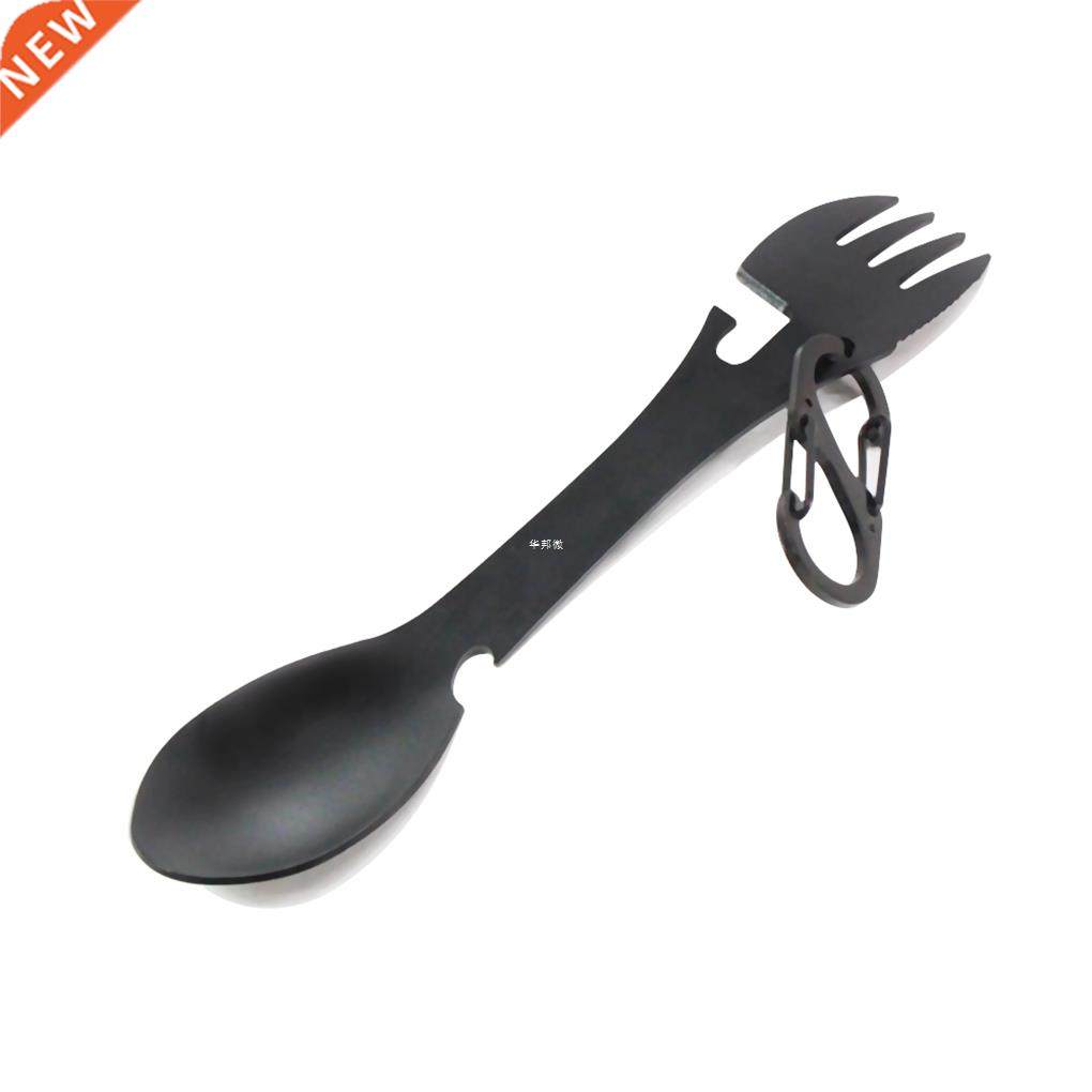 Portable Stainless Steel 5 in 1 Spoon Fork Steak Can Opener