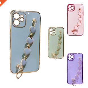 Silicone Phone Case Protective Cover Electroplating Bracelet