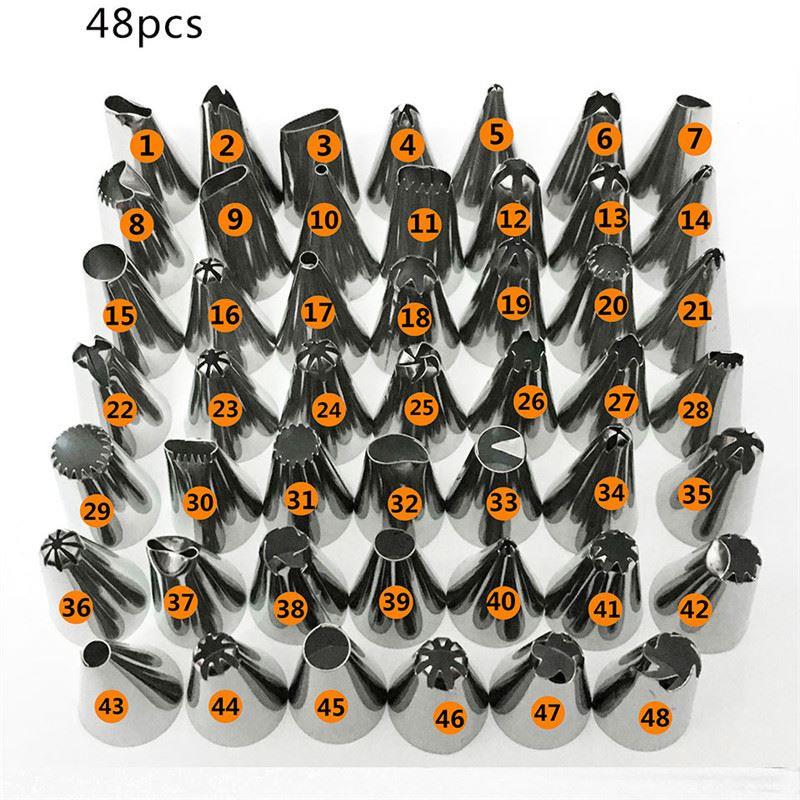 Cake Decorating 48Pcs/set Good Quality Stainless steel Icing