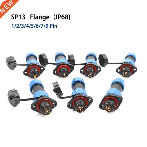 P68 Flange Type Avaton Plug SP13 1 2 3 4 5 6 7 9 Pn cabl