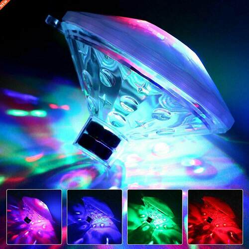 LED Disco Light Swimming Pool Waterproof LED Batter Power Mu