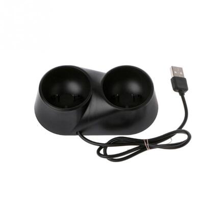 DC 5V Black Game Controller Handle Dock Charger Wireless 2 G