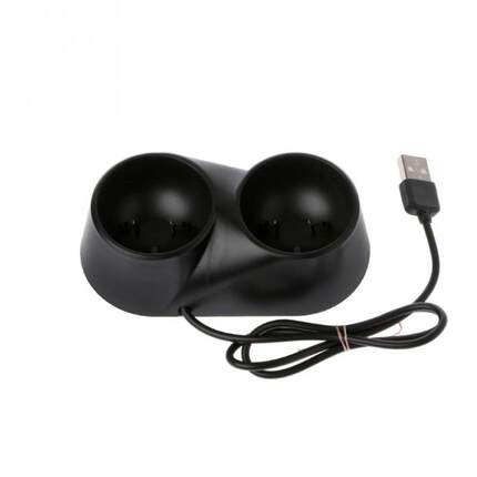 DC 5V Black Game Controller Handle Dock Charger Wireless 2 G