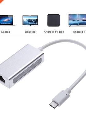 Type C USB-C USB .1 to RJ45 Lan Adapter Gigabit Ethernet 10