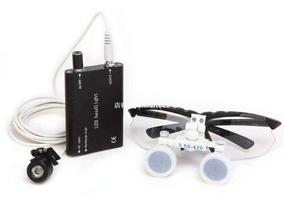 Dental 3.5 X R Surgical Binocular Loupes Magnifier Glasses +