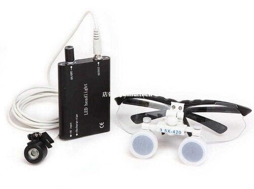 Dental 3.5 X R Surgical Binocular Loupes Magnifier Glasses +