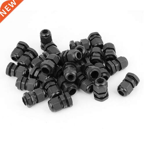 36 Pcs Black PG9 Connector Gland for 4mm-8mm Cable