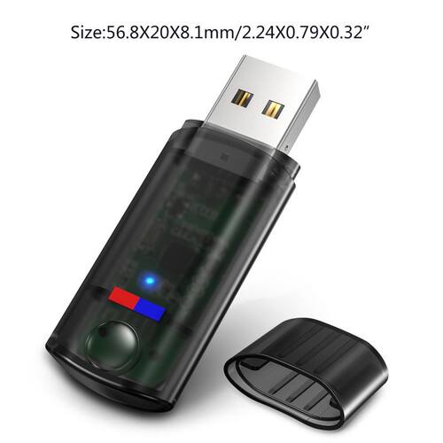 USB Bluetooth-compatible 5.2 Transmitter Wireless Audio Adap
