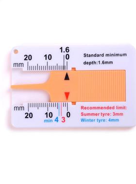 1Pcs Tyre Tread Depth Gauge Car Motorcycle Traler Van Wheel