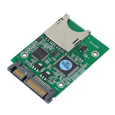 SD SDHC Secure Digital MMC Memory Card to 7+15P SATA Serial