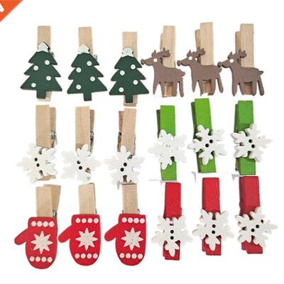 New Environmentally Friendly Cartoon Patch Wooden Clip Chris