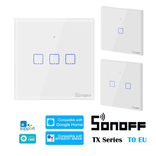 Sonoff T0-TX Series WiFi Smart Switch With 1/2/3 Gang EU