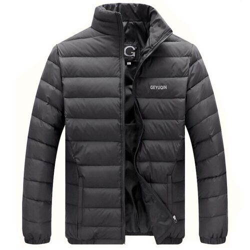 Lightweight Duck Down Jacket Men Casual Stand Collar Down Co