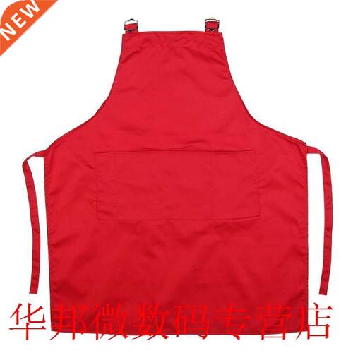 Women Men Canvas Apron Kitchen Chef Coffee Bar Cooking Pinaf