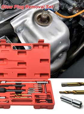 16Pcs Glow Plug Removal Set 8mm 10mm Damaged Extractor Tool