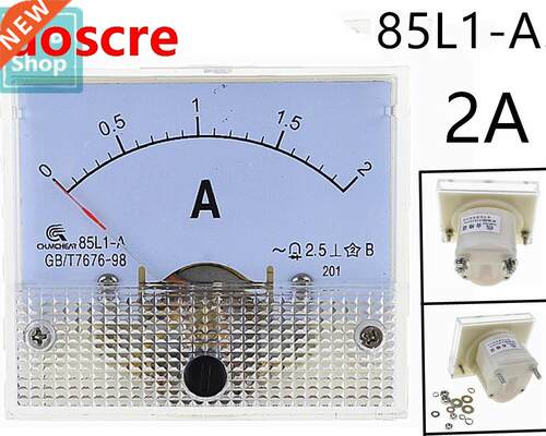 1PCS 85L1 2A AC Panel Meter Analog Panel Ammeter Dial Curren