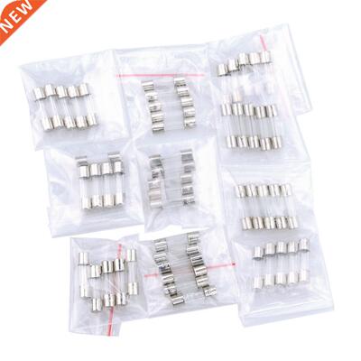 50PCS/Lot 10 Kinds 5x20mm Fast Glass Fuse Kit In Package 0.5