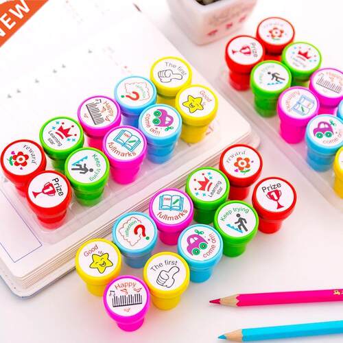 10 pcs/set English Teacher Reviews Stamps Seal set For Scrap