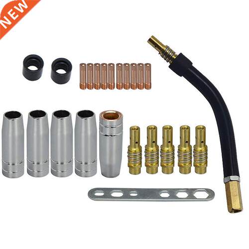 24Pcs 15AK Binzel Torch Consumables Electrode and Shield Cup