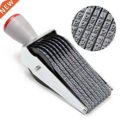 8 Digit Alphabet English Alphanumeric Scroll Rubber Stamp Se