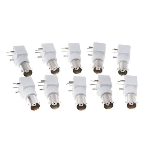 10Pcs/Set Board PCB Mount Right Angle BNC Female Jack With N