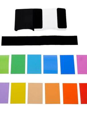 12pieces color card for robi Flash Gel Filter Color Bala