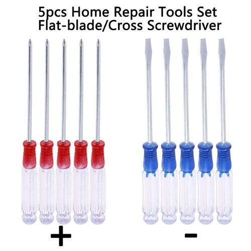 5Pcs/lot 125mm Home Repair Tools Set Small Precision Flat-bl