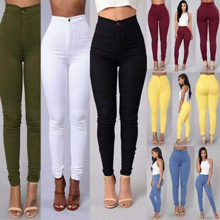 S-4XL Boyfriend Jeans Oversize Pants For Women Skinny Slim F