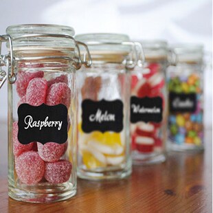 36pcs/set Blackboard Sticker Craft Kitchen Jars Organizer La