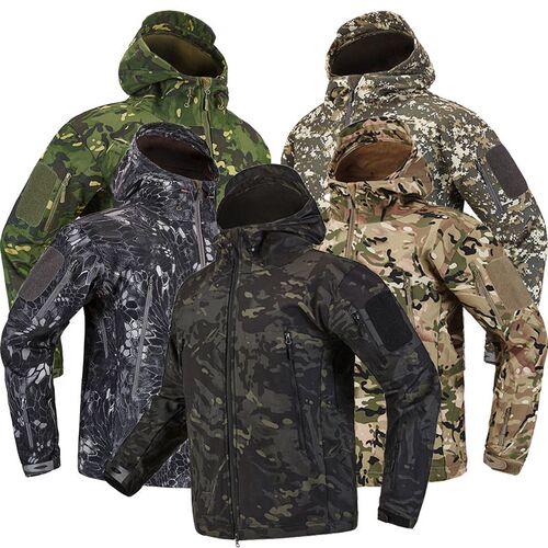 Outdoor Shark Skin Soft Shell Tactical Jacket Men Waterproof