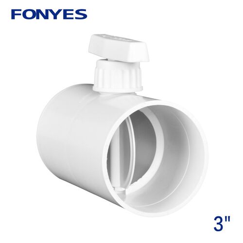 HVAC 80mm plastic air valve volume flow rate damper manual a
