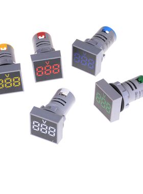 22MM AC12-500V Voltmeter Sque Panel LED Voltage Meter Indi