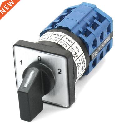 660V 10A 3 Position Three Pole Rotary Cam Changeover Switch