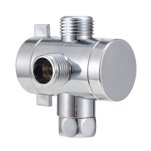 1/2'' 3-Way T-adapter Diverter Valve Adjustable Show