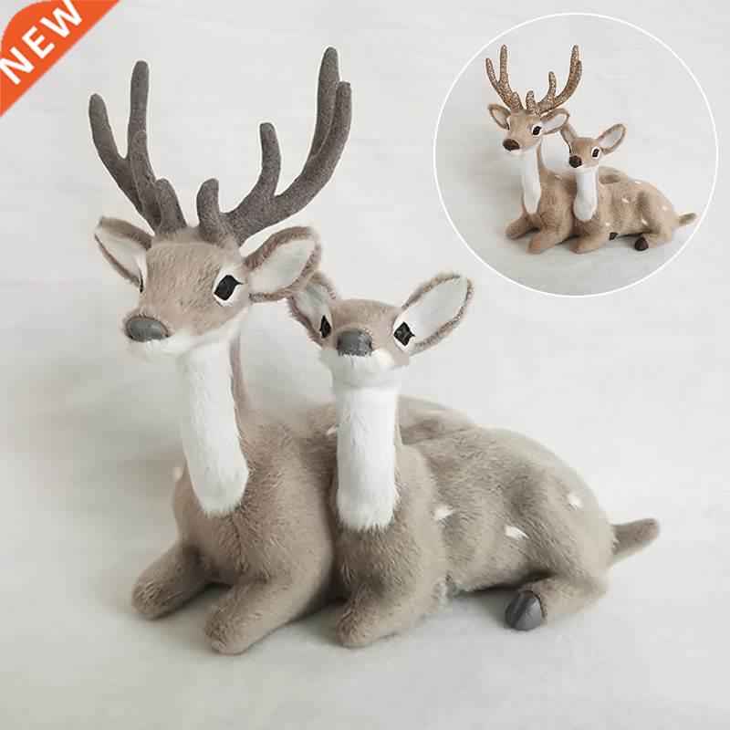 Artificial Lying Christmas Simulation Sika Deer Reindeer Fai