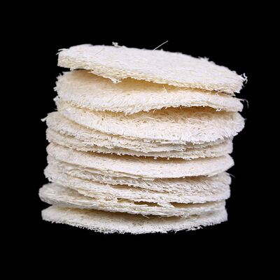 10PCS Natural Loofah Sponge Bath Rub Exfoliate Bath Glove Ov