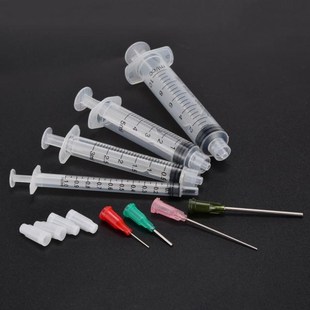 4pcs 1ml 3ml 5ml 10ml Clear Syringes Luer Syringe With 4pcs