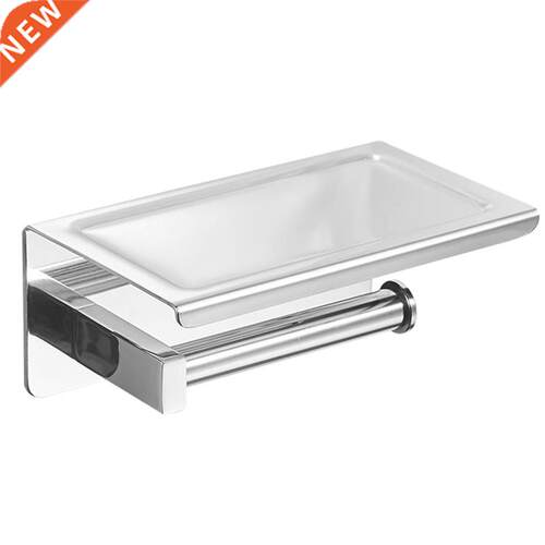 Bathroom Stainless Steel Toilet Roll Holder Wall Mount WC Pa