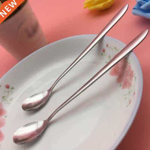 1PCS Stainless Steel Coffee Spoon Multifunction Creative Lon