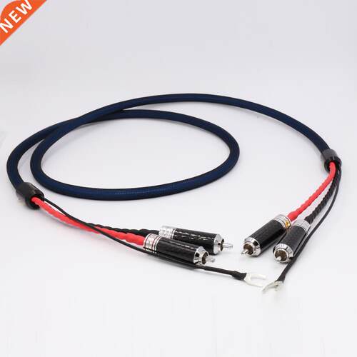 X404 5N OCC Silver Plated Tonearm (Phono) Cable 2 RCAs TO 2R