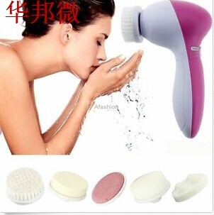 5 in1 Electric Face Cleaner with brushes personal care acne