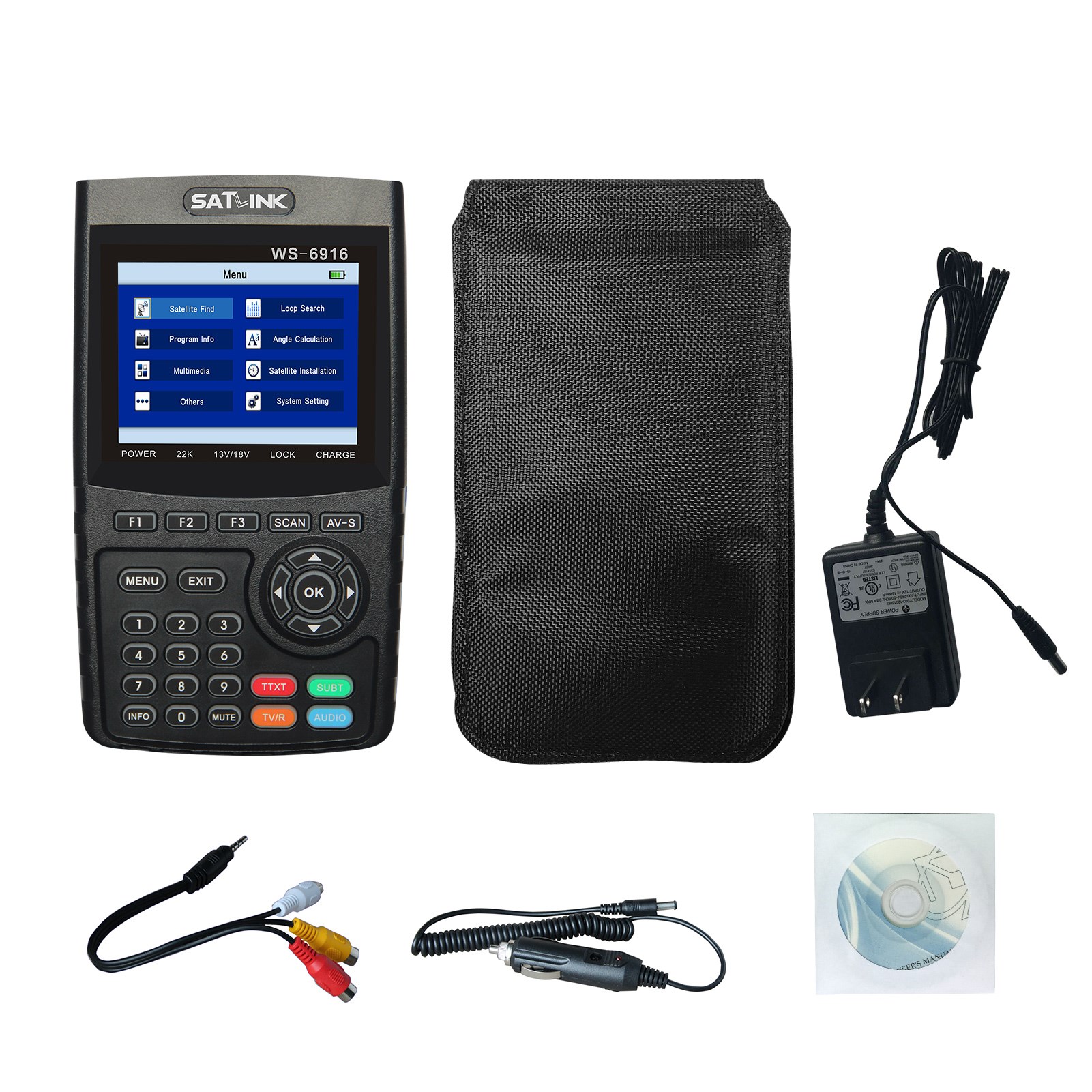 WS-6916 Satellite Finder Meter HD Digital Satellite TV Finde