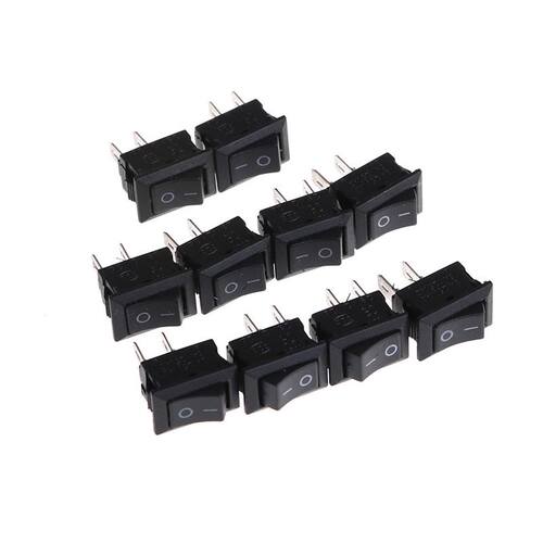 1PCS KCD1-11 Black Rocker Switch Power Switch ON-OFF 2 Posit