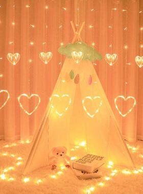 Love Hert Shped LED Firy Lights Festivl Grlnd String C